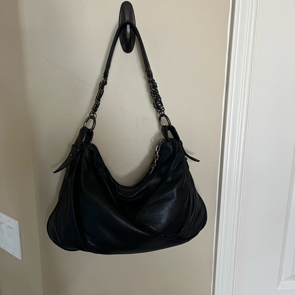 Cole Haan Maria Sharapova Collab buttery soft Lamb Leather small black h… - Picture 14 of 15